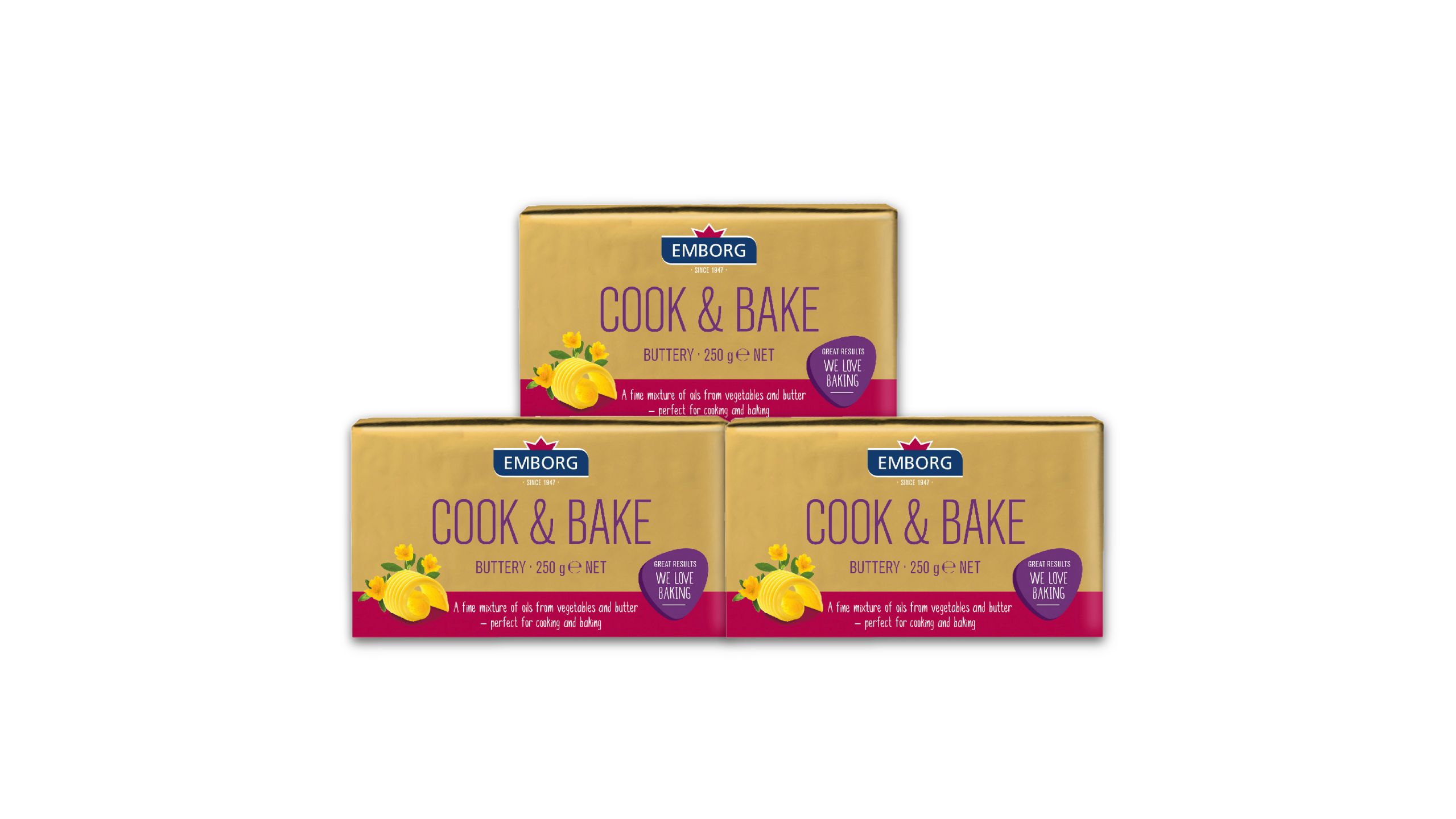Cook & Bake Unsalted Buttery 250g x3 delivery near you